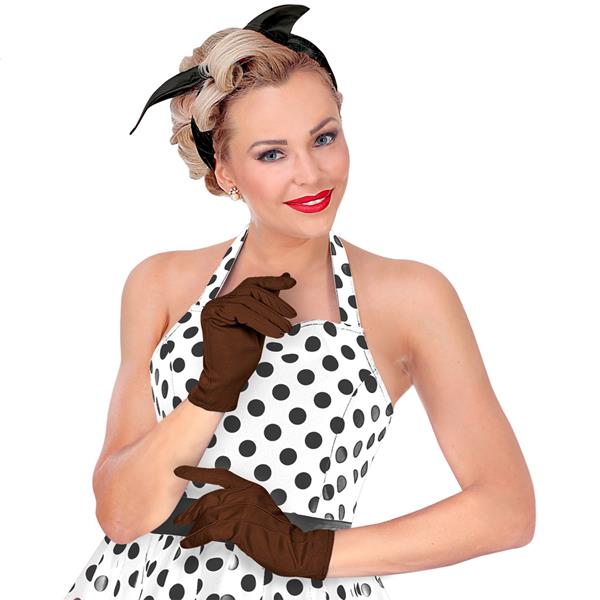 Luvas Castanhas em Algodão M