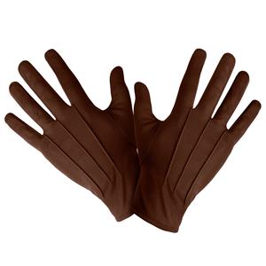 Luvas Castanhas em Algodão M