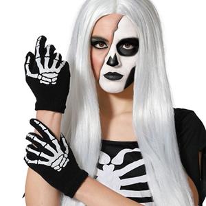 Luvas Mãos de Esqueleto Halloween