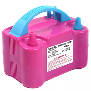 Máquina de Encher Balões Elétrica Rosa