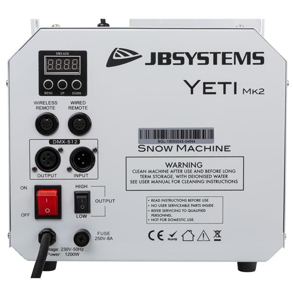 Máquina de Neve JB Systems Yeti 1200W