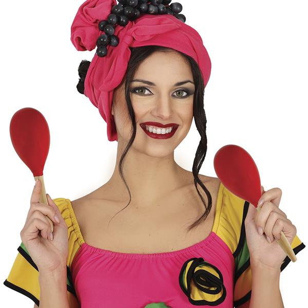 Maraca Vermelha em Madeira
