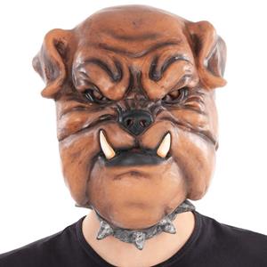 Máscara Cão Bulldog em Látex