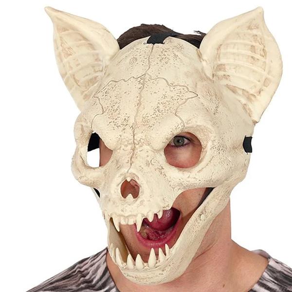 Máscara Caveira Animal Assustador Mandíbula Móvel