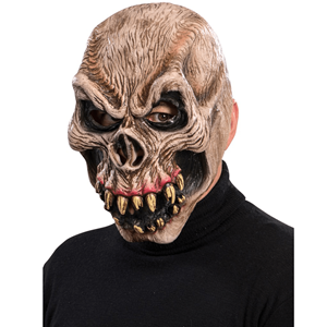Máscara Caveira com Dentes Afiados em Látex