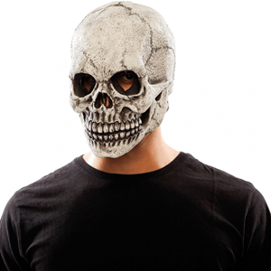 Máscara Caveira Latex com Luz nos Olhos