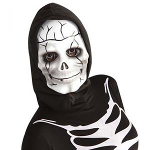 Máscara de Esqueleto com Capuz, Criança