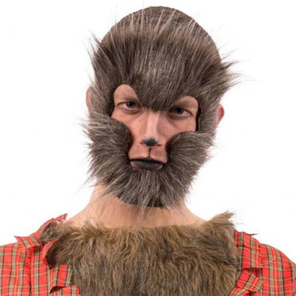 Máscara de Lobisomem Peludo Máscara de Lobisomem Peludo