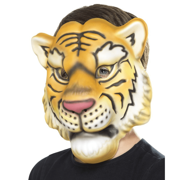 Máscara de Tigre Laranja em EVA