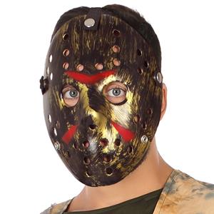 Máscara Dourada de Jason em Plástico Máscara Dourada de Jason em Plástico