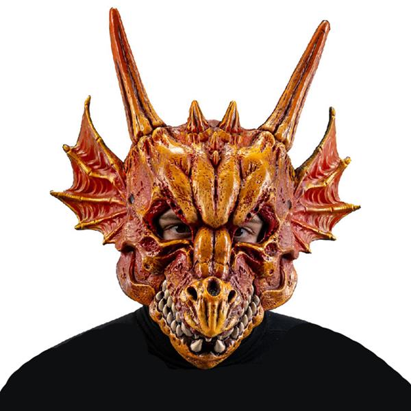 Máscara Dragão das Trevas em Látex