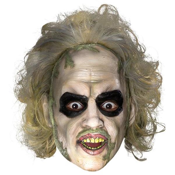 Máscara Fantasma Beetlejuice com Cabelo