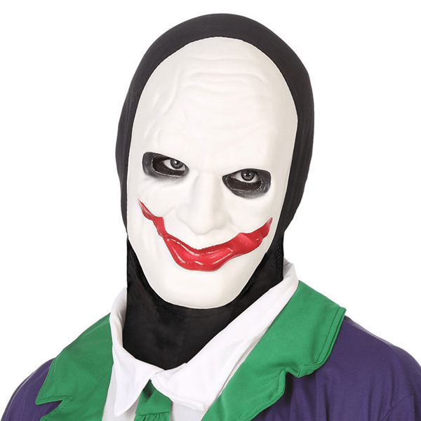 Máscara Joker com Capuz Preto