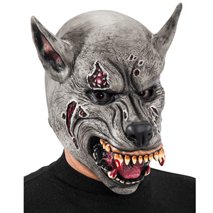 Máscara Lobo Zombie em Látex