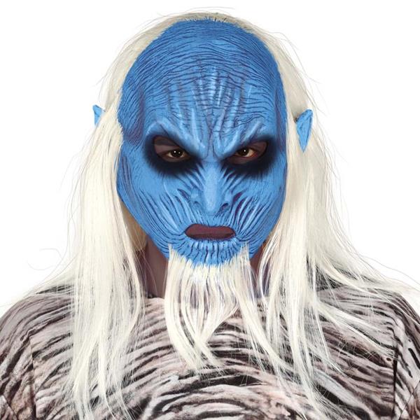 Máscara Monstro Azul do Gelo em Látex