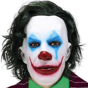 Máscara com Cabelo Palhaço Joker