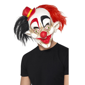 Máscara Palhaço Sinistro com Chapéu