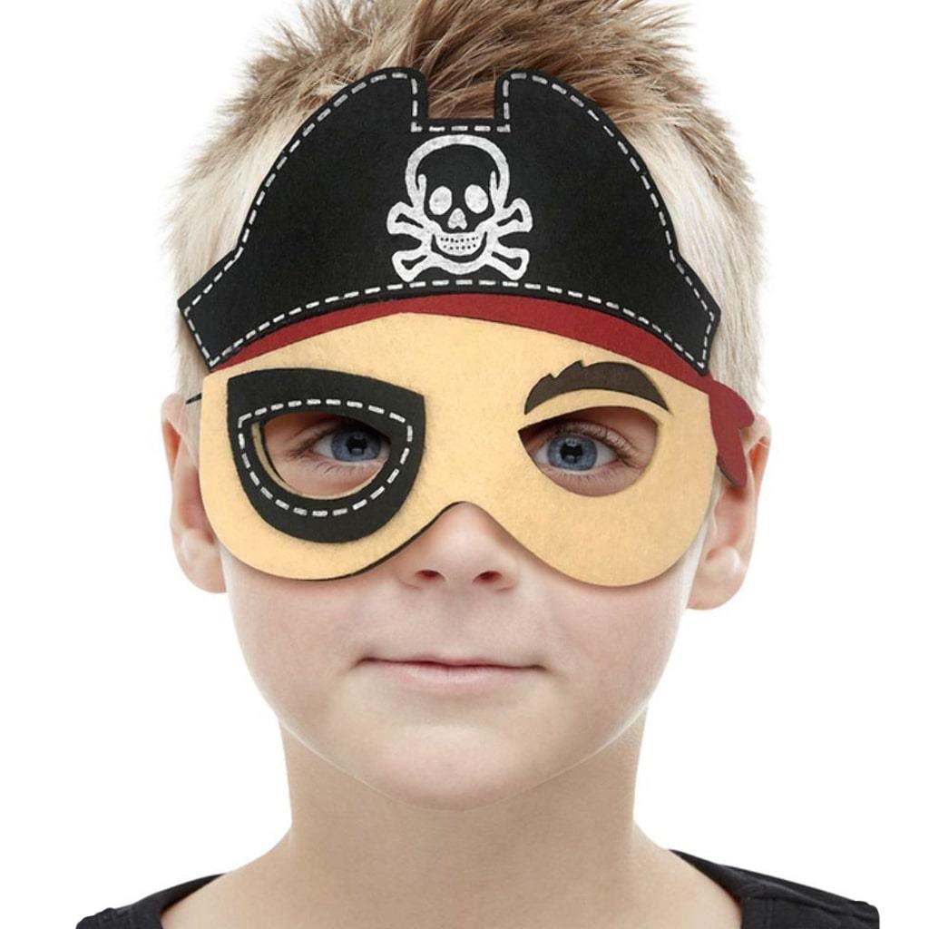 Máscara Pirata em Feltro, Criança