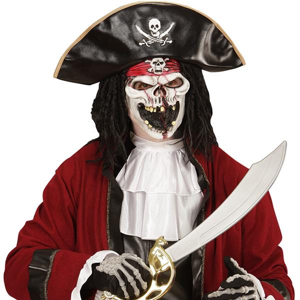 Máscara Pirata Fantasma em Látex