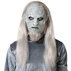 Máscara Rei do Gelo Game of Thrones com Cabelo