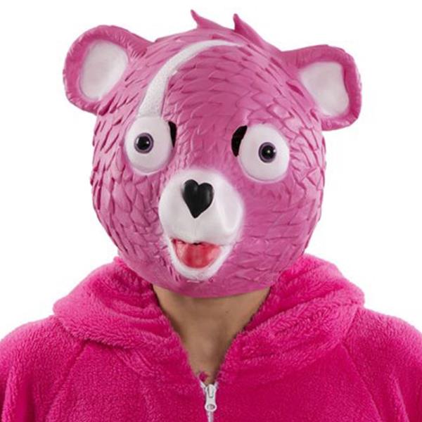 Máscara Urso Rosa Fortnite, Adulto