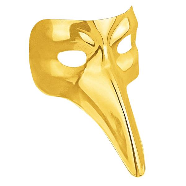 Máscara Veneziana Pontiaguda Dourada