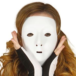 Máscara Branca em plástico para Pintar