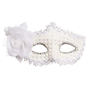 Mascarilha Branca com Flor