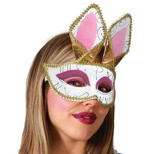 Mascarilha Coelhinha Encantada com Orelhas
