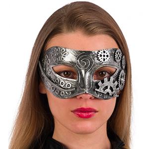 Mascarilha Steampunk Prateada