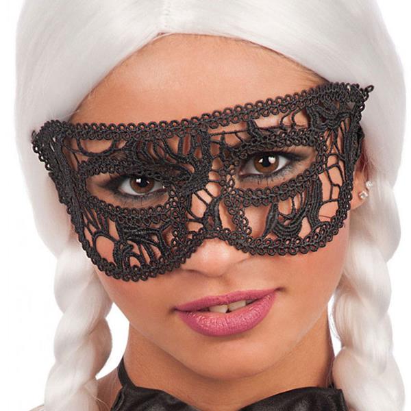 Mascarilha Veneziana Preta de Renda Mascarilha Veneziana Preta de Renda