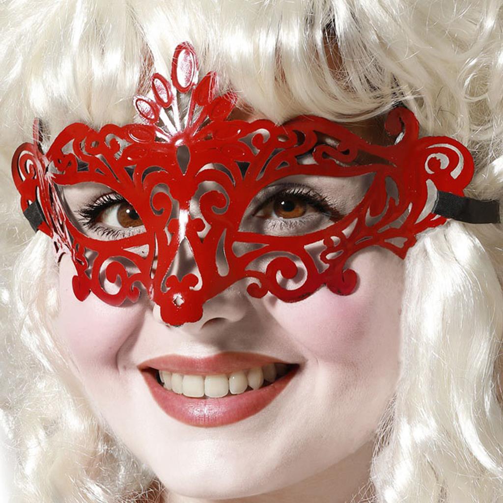 Mascarilha Veneziana Vermelho Matte