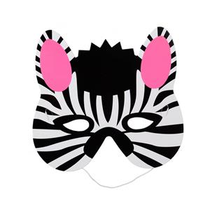 Mascarilhas Zebra em Cartão, 6 unid.