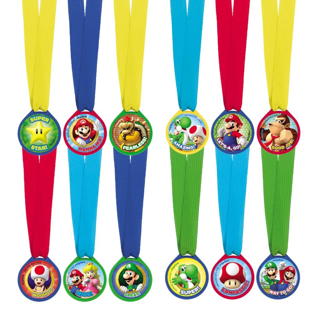 Medalhas Super Mario, 12 unid.