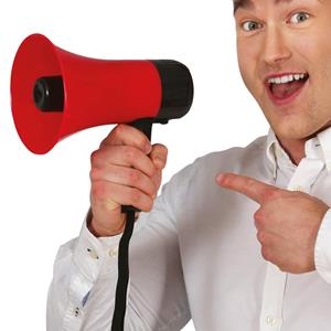 Megafone Portátil Multifuncional Vermelho Megafone Portátil Multifuncional Vermelho