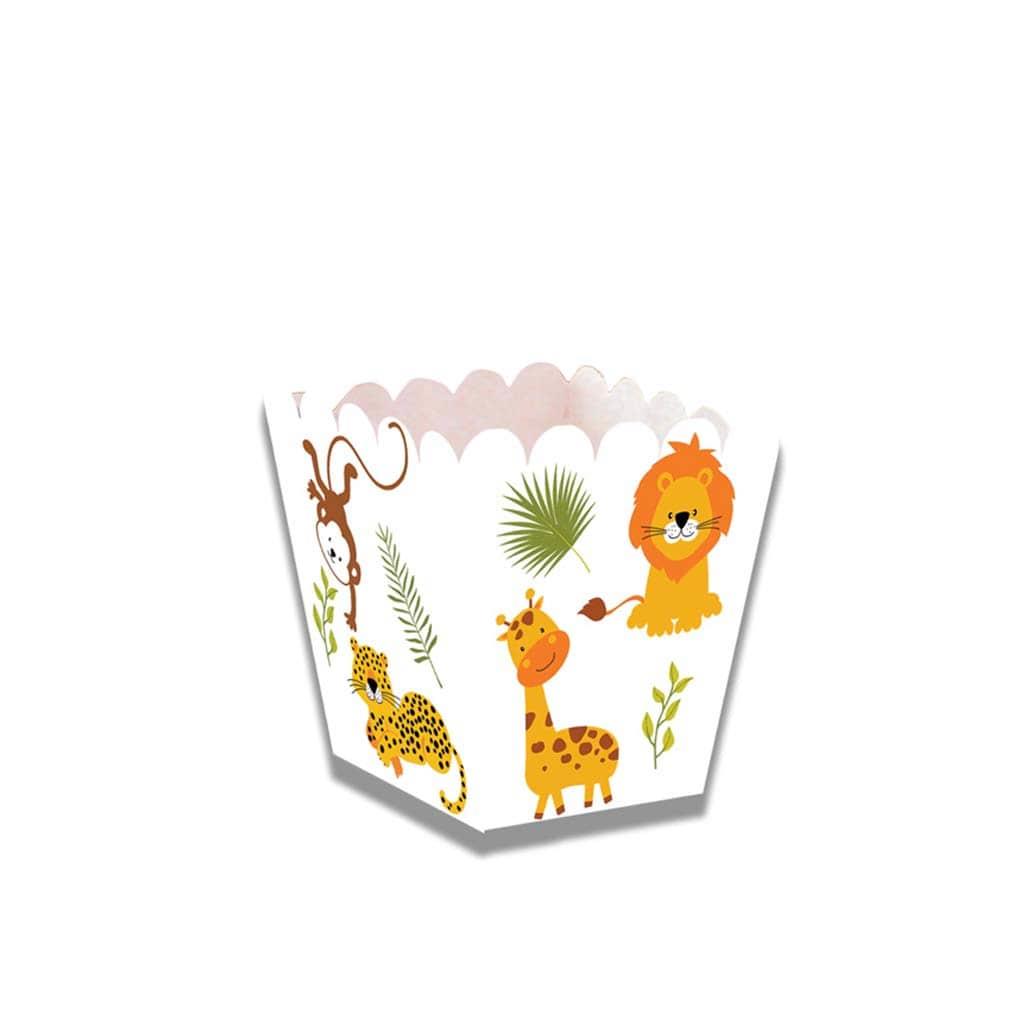 Mini Caixa para Doces Animais da Selva Felizes