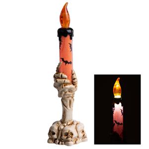 Mini Castiçal Mão Zombie com Vela Led