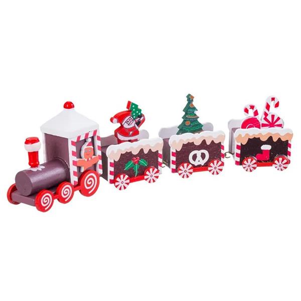 Mini Comboio de Natal Decorativo com Carruagens Doces