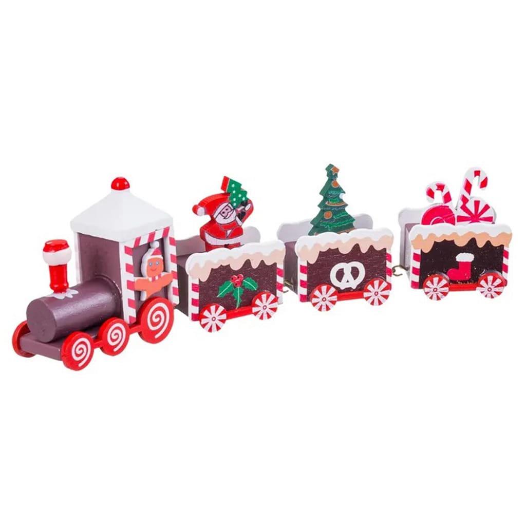 Mini Comboio de Natal Decorativo com Carruagens Doces