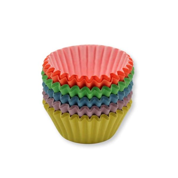 Mini Formas Brigadeiro Multicolor, 100 unid.