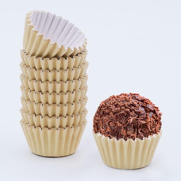 Mini Formas de Brigadeiro Creme, 100 unid.