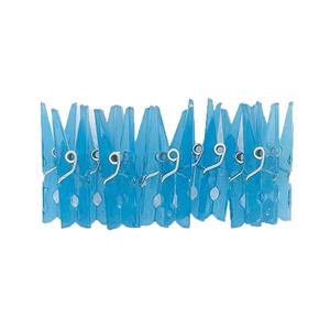 Mini Molas Azuis em Plástico, 12 unid.