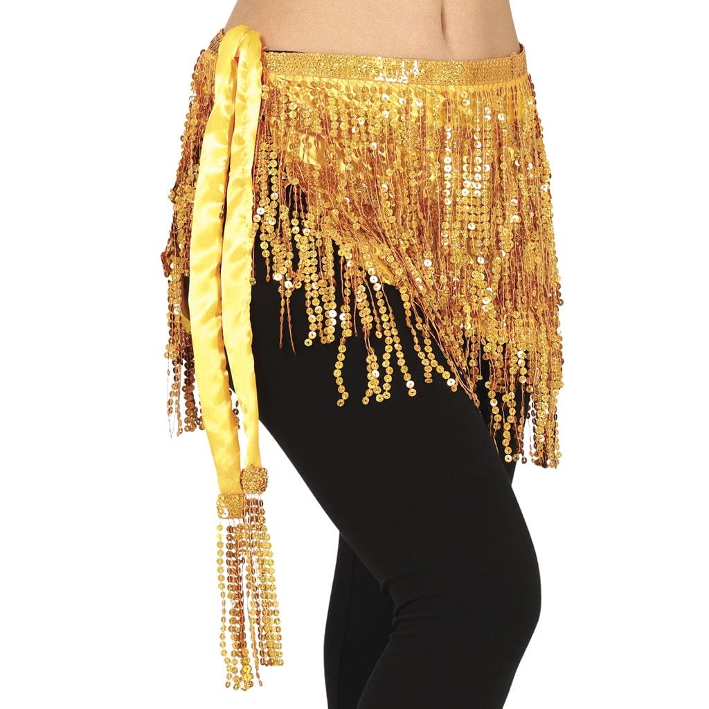 Mini Saia de Cintura Dourada com Lantejoulas Mini Saia de Cintura Dourada com Lantejoulas