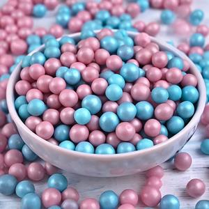 Mix Pérolas de Chocolate Rosa e Azul, 65 gr.