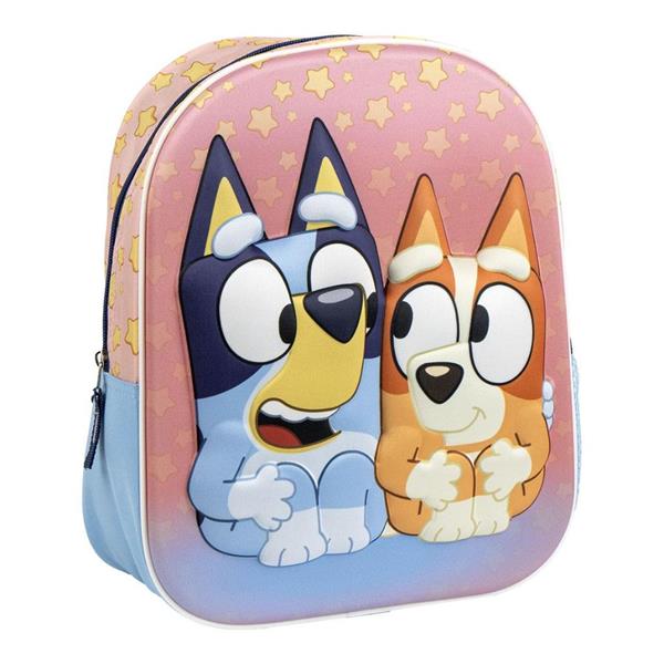 Mochila Escolar Infantil Bluey e Bingo 3D