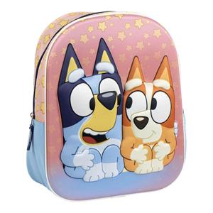 Mochila Escolar Infantil Bluey e Bingo 3D
