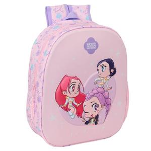 Mochila Escolar Infantil Guerreiras K-Pop 3D