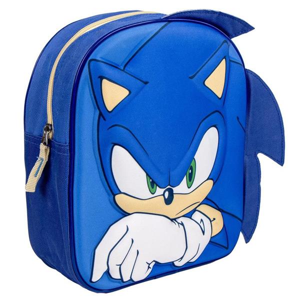 Mochila Escolar Infantil Sonic 3D