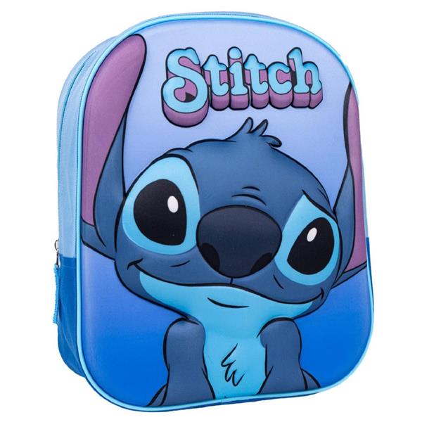 Mochila Escolar Infantil Stitch 3D