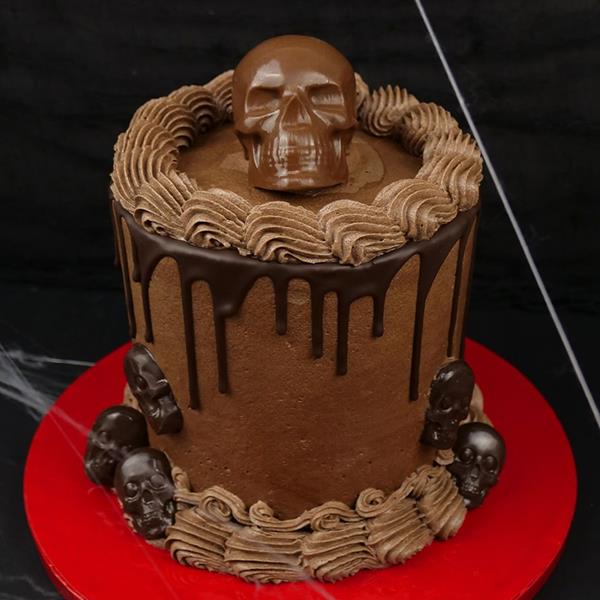 Molde para Bombons Crânios Médios Halloween